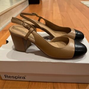 Geox Virnilisa 65 Woman Beige/Black Shoes Heels